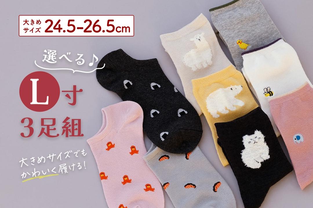 春に履きたい♪選べる大きめサイズソックス | 靴下屋公式通販 Tabio