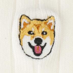 ワンちゃん刺繍ソックス 限定販売 靴下屋公式通販 Tabio オンラインストア 送料無料