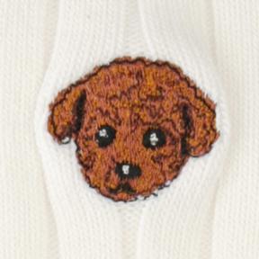 ワンちゃん刺繍ソックス 限定販売 靴下屋公式通販 Tabio オンラインストア 送料無料