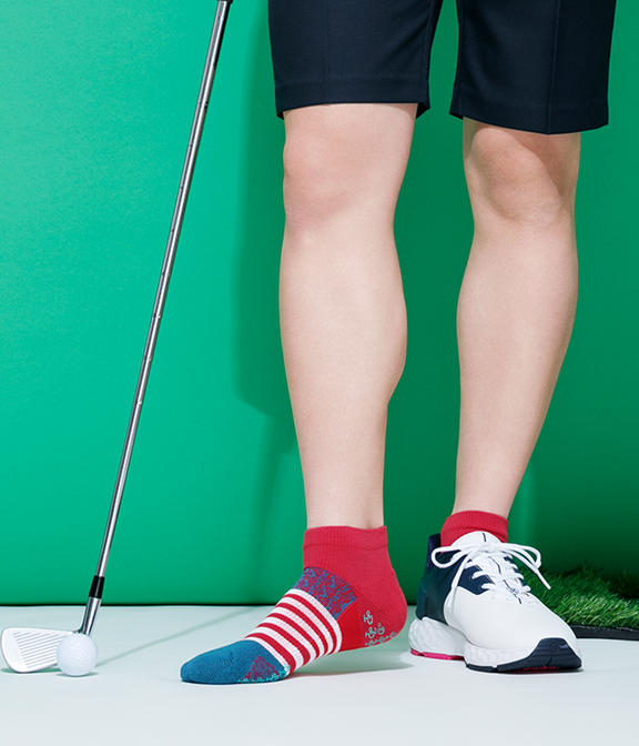 ゴルフを足元から楽しむタイプ別ソックス | 靴下屋公式通販