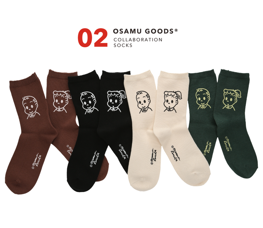 第２弾] 靴下屋 × OSAMU GOODS® | 靴下屋公式通販 Tabio オンラインストア